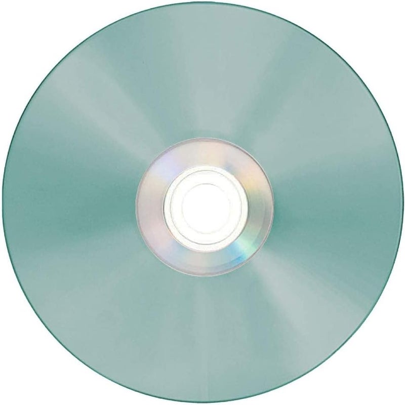 PlexDisc TY Series Blue CD-R 52X 700MB Music Digital Audio White Inkjet Hub Printable Recordable Media Disc - 50pk Cake Box 669-214-Y-BX, 50 Discs - Image 4
